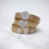 Gold Diamonds Triple Ring