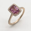 Pink Gold Diamonds Ring